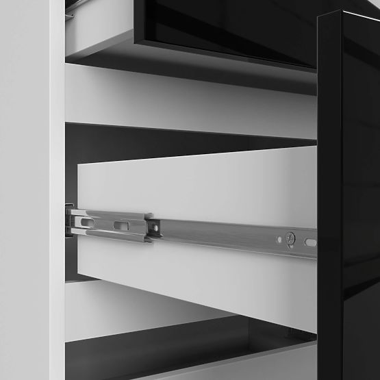 SIDEBOARD K120 10 DRAWERS CLP PK BLACK GLOSS