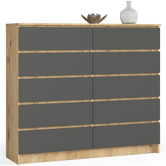 SIDEBOARD K140 10DR CLP ARTISAN OAK / GRAY