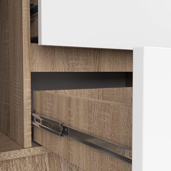 SIDEBOARD K140 2D 4DRW CLP PK OAK SONOMA / WHITE