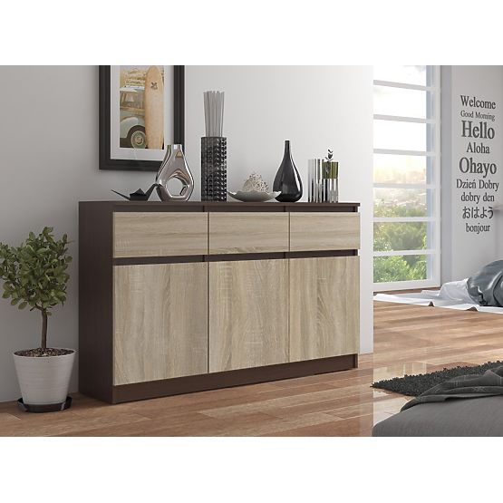 SIDEBOARD K140 3D 3DR CLP WENGE / SONOMA