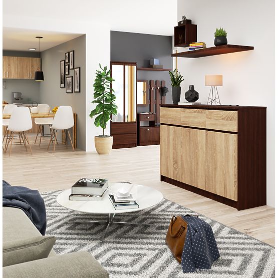 SIDEBOARD K140 3D 3DR CLP WENGE / SONOMA