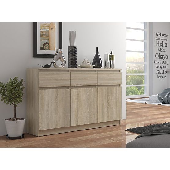 SIDEBOARD K140 3D 3SZ CLP PK OAK SONOMA