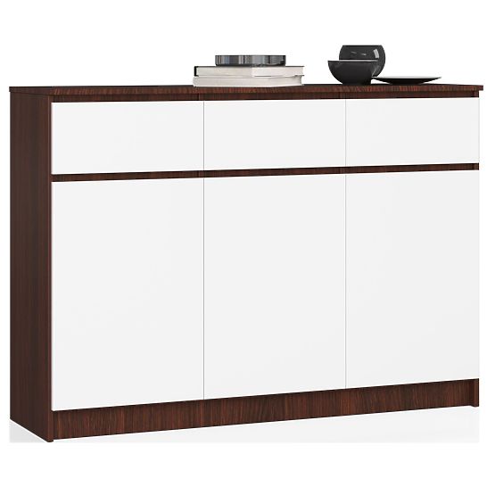 SIDEBOARD K140 3D 3SZ CLP WENGE / WHITE