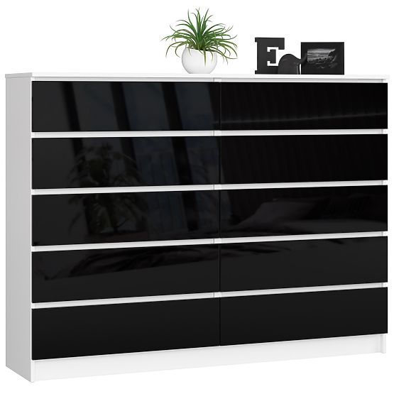 SIDEBOARD K160 10DR CLP PK BLACK GLOSS
