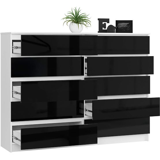 SIDEBOARD K160 10DR CLP PK BLACK GLOSS