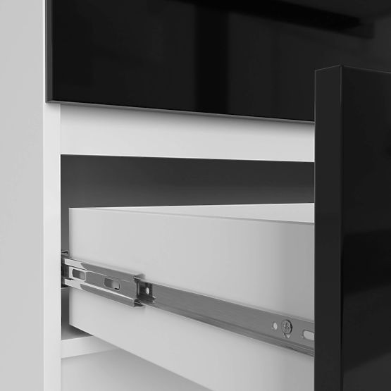 SIDEBOARD K160 10DR CLP PK BLACK GLOSS