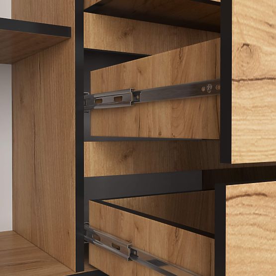 SIDEBOARD K160 2D 4DR CLP PK CRAFT OAK