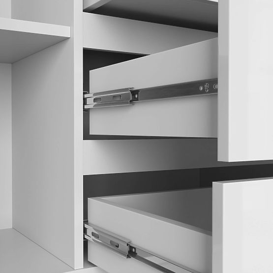 SIDEBOARD K160 2D 4DR CLP PK WHITE GLOSS