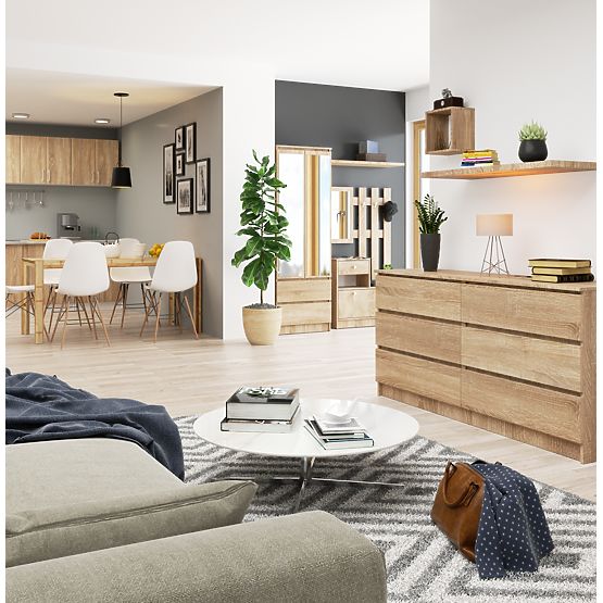 SIDEBOARD K160 6SZ CLP PK OAK SONOMA