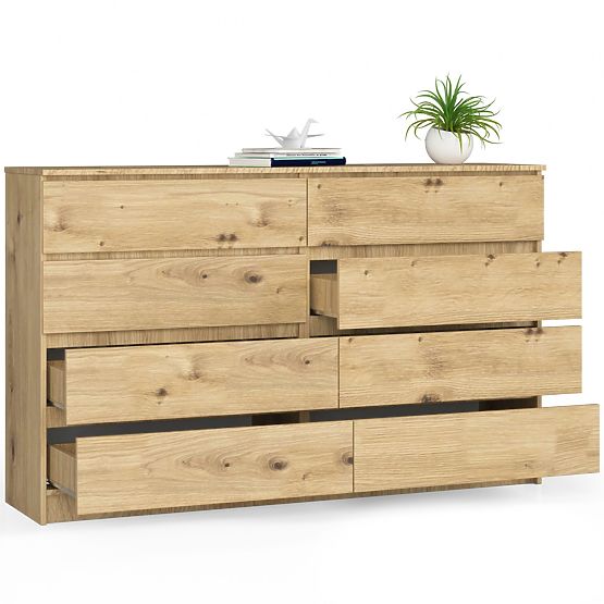 SIDEBOARD K160 8 DRAWERS CLP OAK ARTISAN