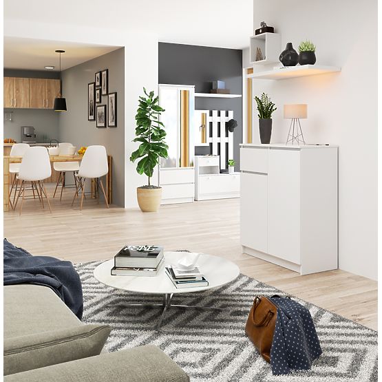 SIDEBOARD K80 2D 1SZ CLP PK WHITE