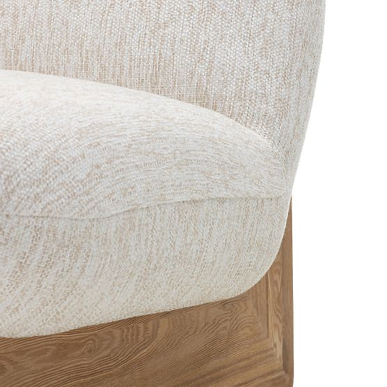 Silia Relaxation Chair Beige/Natural, Rounded Shapes
