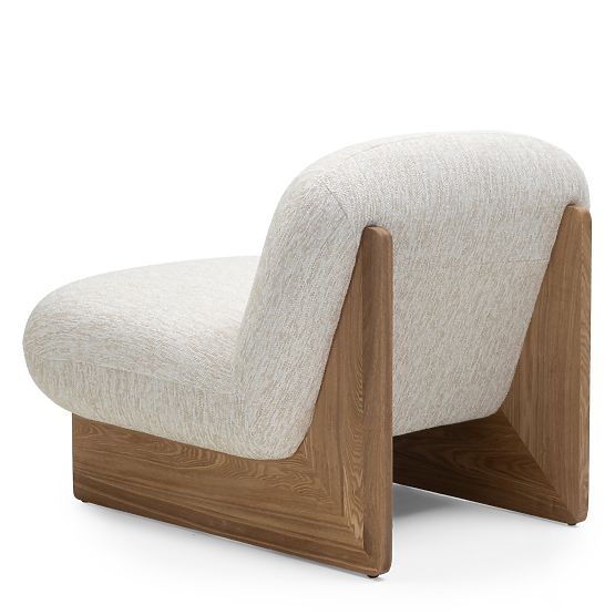 Silia Relaxation Chair Beige/Natural, Rounded Shapes