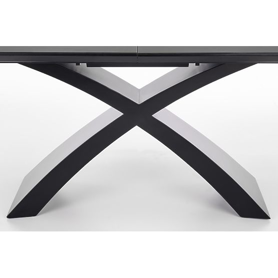 SILVESTRO Extendable Table Top - Dark Gray, Leg - Black (2p=1pc)