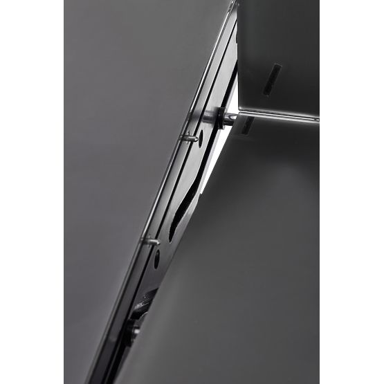 SILVESTRO Extendable Table Top - Dark Gray, Leg - Black (2p=1pc)