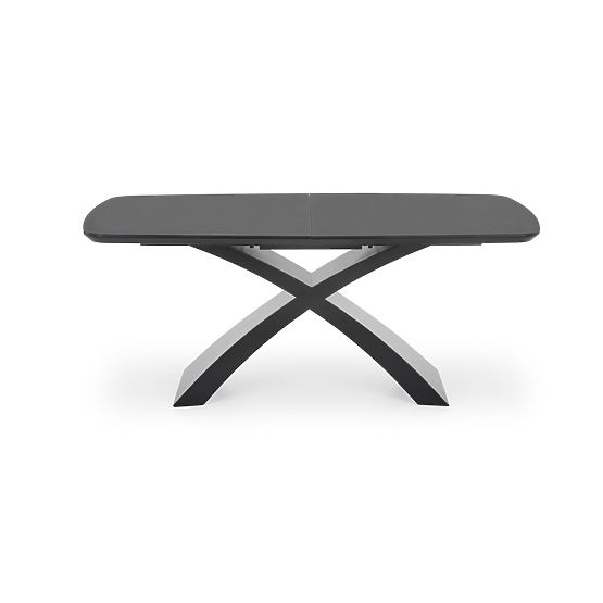 SILVESTRO Extendable Table Top - Dark Gray, Leg - Black (2p=1pc)