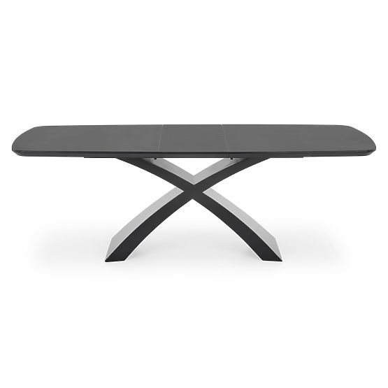 SILVESTRO Extendable Table Top - Dark Gray, Leg - Black (2p=1pc)