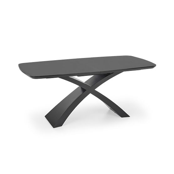SILVESTRO Extendable Table Top - Dark Gray, Leg - Black (2p=1pc)