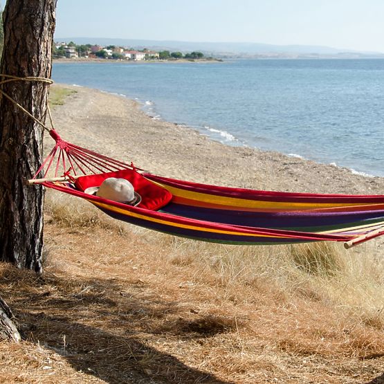 Single Hammock with 40cm Spreader Bar 400257 Yellow