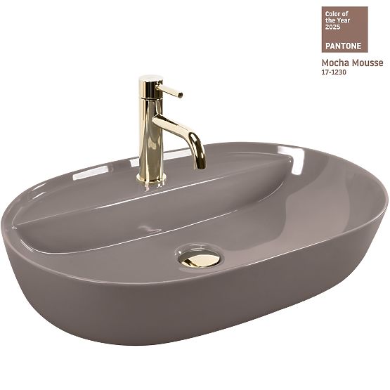 Sink REA Aura 61 Beige Shiny