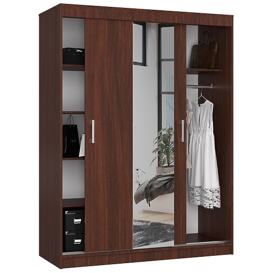 SLIDING WARDROBE 150cm CLP WENGE