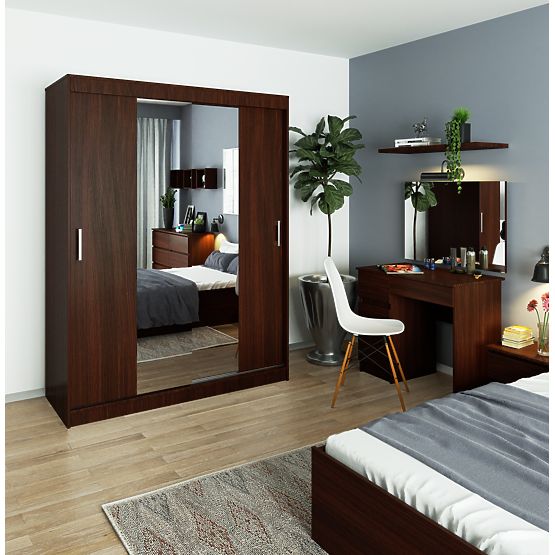 SLIDING WARDROBE 150cm CLP WENGE
