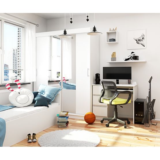 SLIDING WARDROBE 150cm CLP WHITE