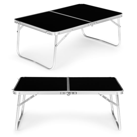 Small Folding Picnic Table 60x40 cm Black MultiGarden