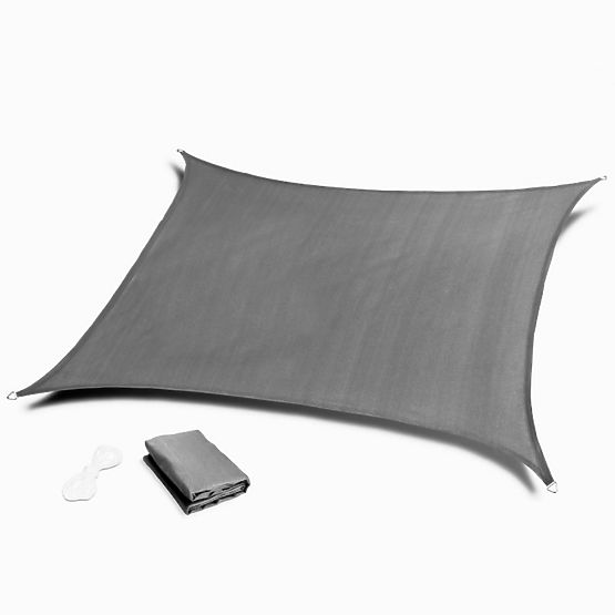 Square Sun Shade Sail 5x5m Waterproof ModernHome - Gray