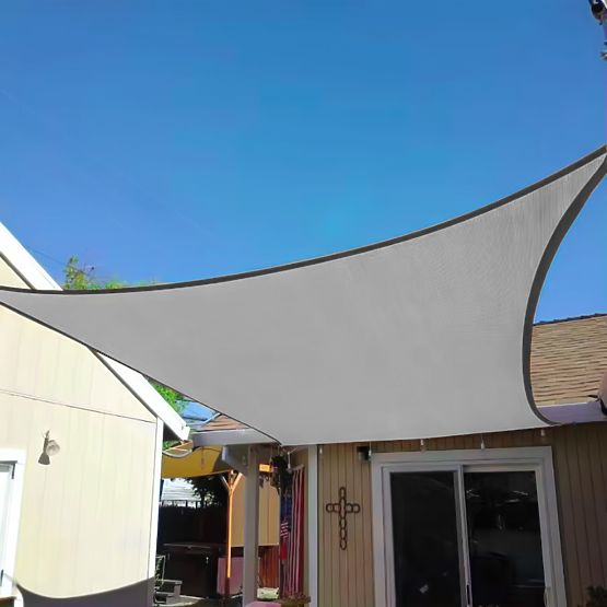 Square Sun Shade Sail 5x5m Waterproof ModernHome - Gray