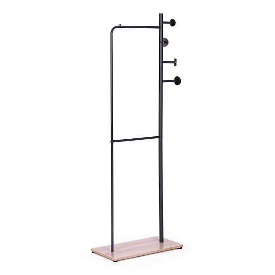 Standing Clothes Rack with Shoe Shelf