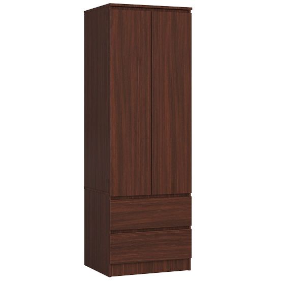 STAR WARDROBE S 60 cm 2 DOORS 2 DRAWERS WENGE