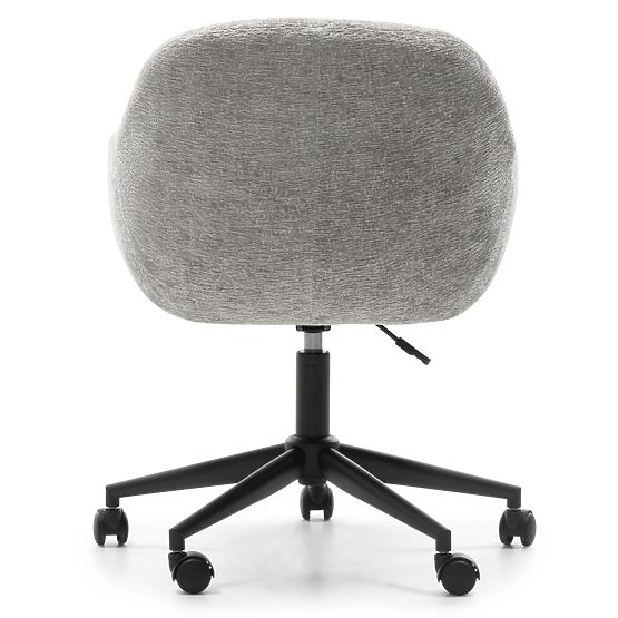 Swivel Chair Acapulco, Light Grey, Rounded Shapes