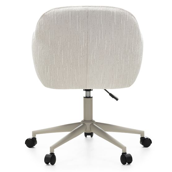 Swivel Chair Almeria, Cream/Beige Legs