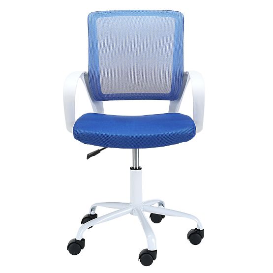 SWIVEL CHAIR FD-6 WHITE / BLUE