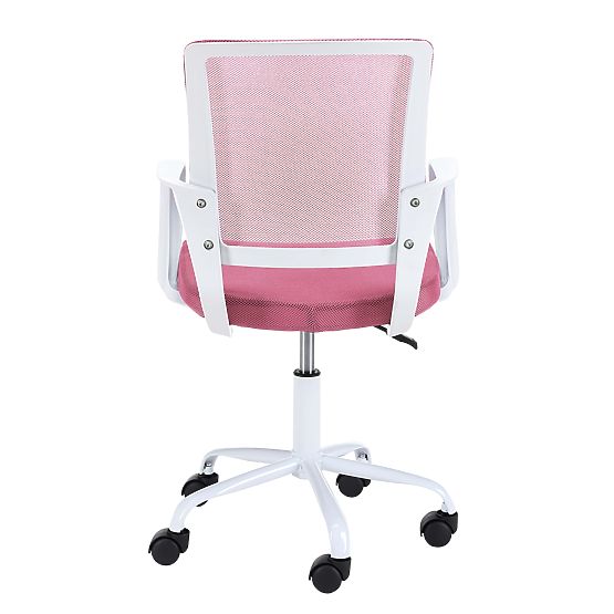 SWIVEL CHAIR FD-6 WHITE / PINK