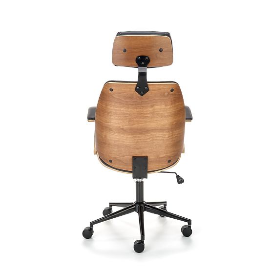 Swivel Chair IGNAZIO, Walnut-Black (1p=1pc)