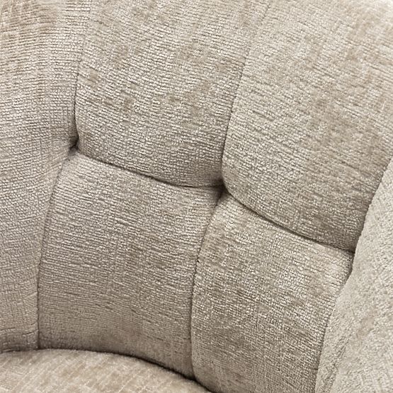 Swivel Chair Santos Light Beige/Black Legs