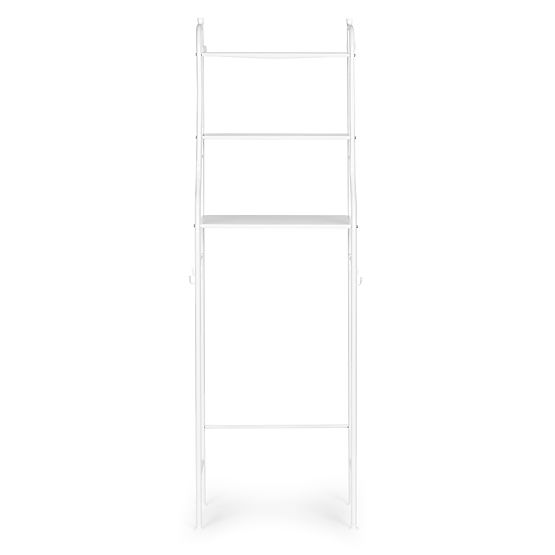 Tall Bathroom Shelf Over Toilet with 3 Shelves Aluminum Frame