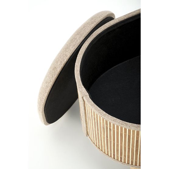 TICO Set of 2 Storage Ottomans, Beige (1p=1pc)