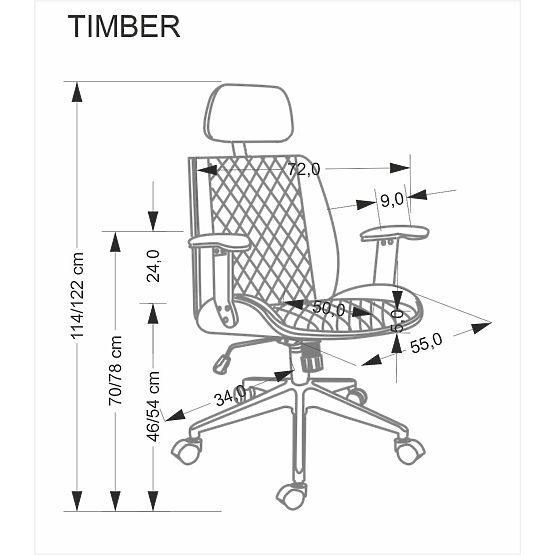 TIMBER Office Chair Walnut/Beige