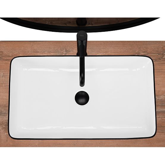 Timeless Denis Black Edge Sink