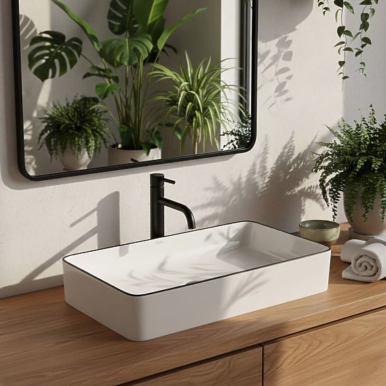 Timeless Denis Black Edge Sink