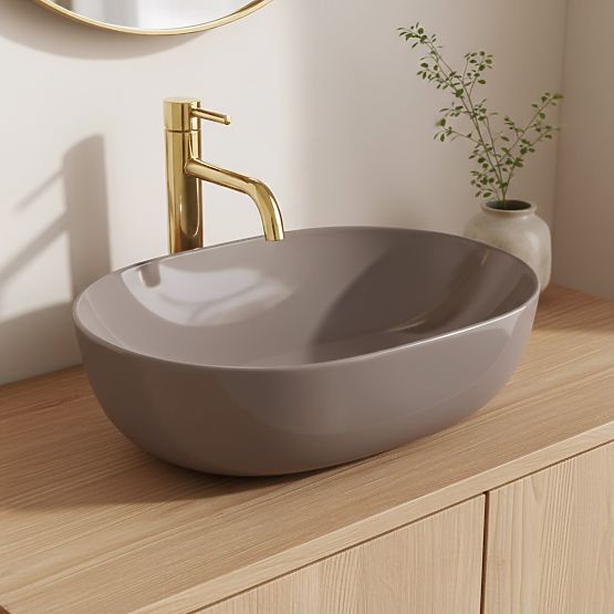 Timeless Rea Lisa Beige Shiny Washbasin