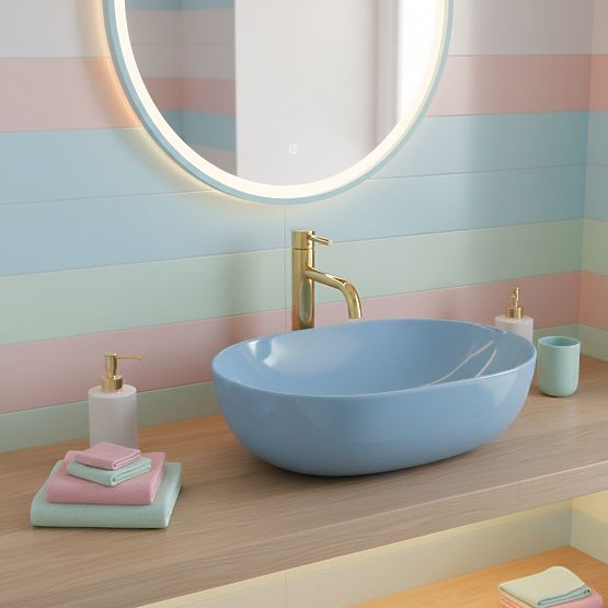 Timeless Rea LISA L.BLUE SHINY Washbasin