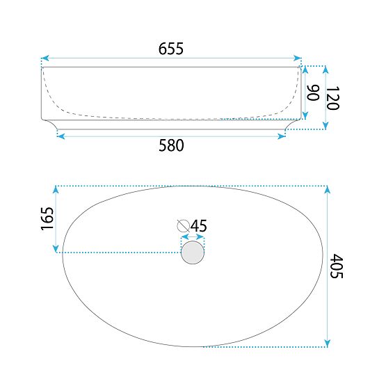 Timeless Rea SABINA 65 Washbasin