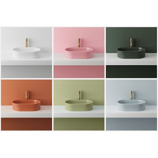 Timeless Rea Vanda Bubble Gum Matt Washbasin