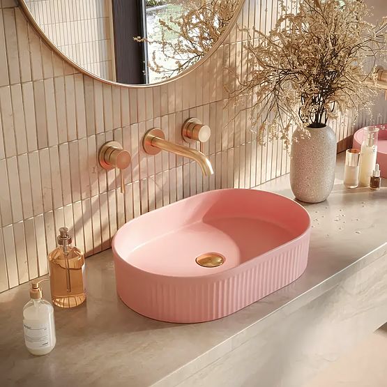Timeless Rea Vanda Bubble Gum Matt Washbasin
