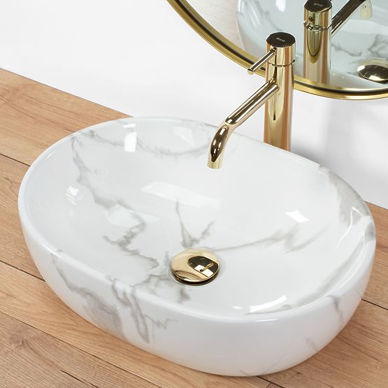 Timeless Washbasin REA Amelia Marmo Shiny
