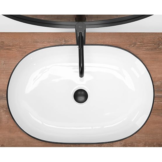 Timeless Washbasin Rea CLEO 61 Black Edge